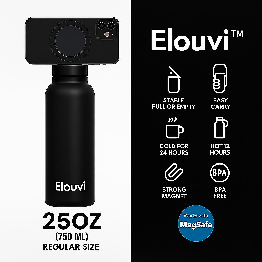 Elouvi™ Premium Magnetic Water Bottle