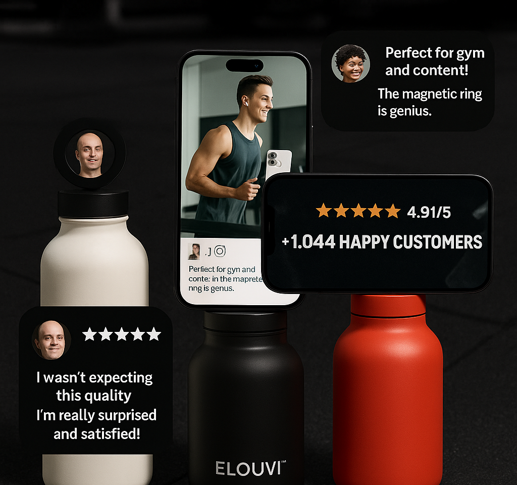 Elouvi™ Premium Magnetic Water Bottle