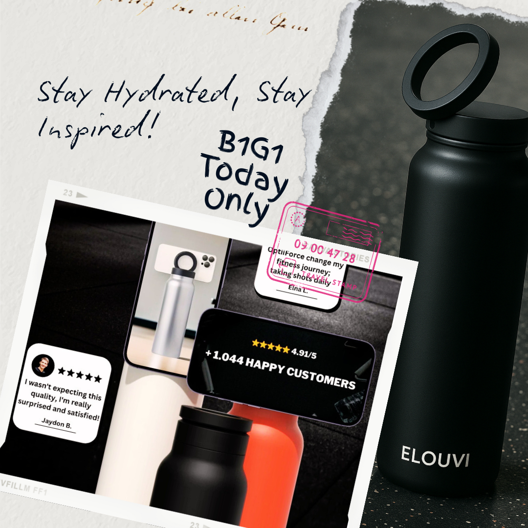 Elouvi™ Premium Magnetic Water Bottle